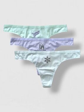 Victoria’s Secret 3pk Thong Panties lot of 3 XL New